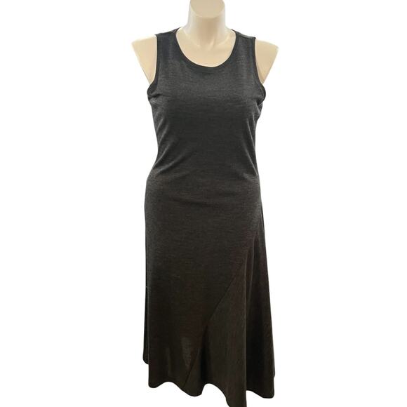 Michael Kors Gray Derby Wool Blend Dress Sz XL NWT $295 Sleeveless Asymmetrical - Picture 1 of 8
